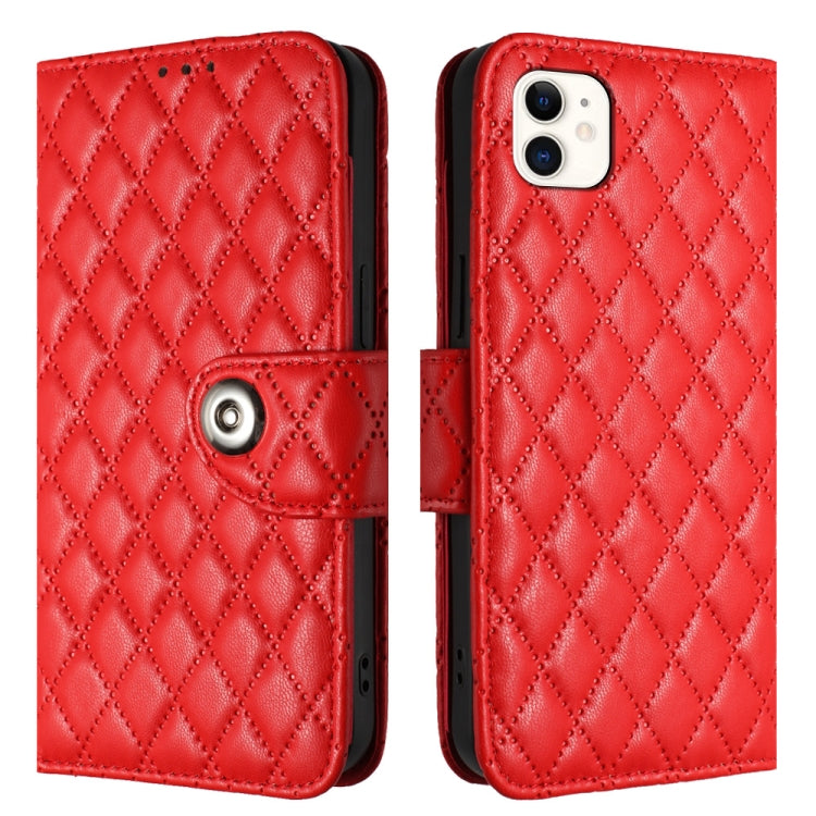 Rhombic Texture Flip Leather Phone Case with Lanyard, For iPhone 11, For iPhone 11 Pro, For iPhone XS / X, For iPhone XR