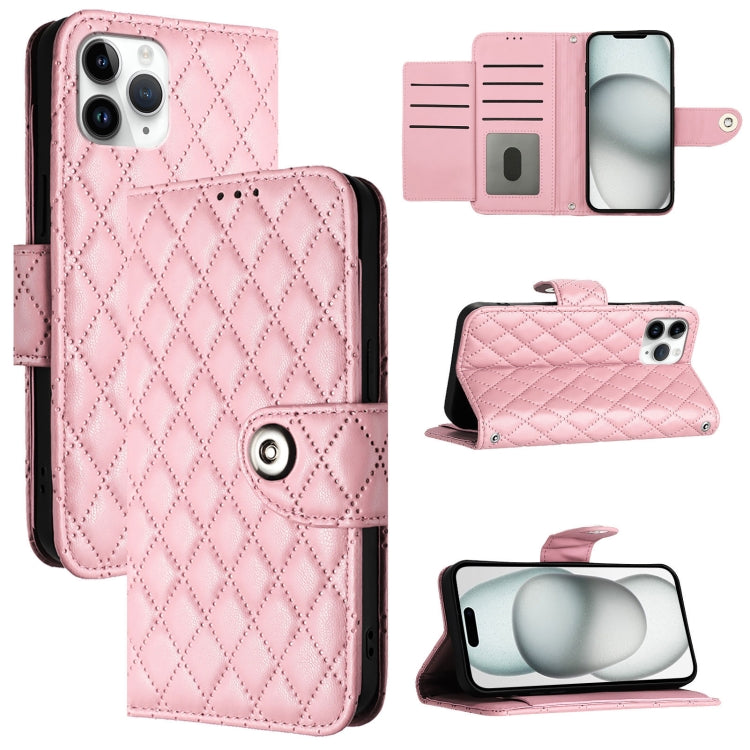 Rhombic Texture Flip Leather Phone Case with Lanyard, For iPhone 11, For iPhone 11 Pro, For iPhone XS / X, For iPhone XR