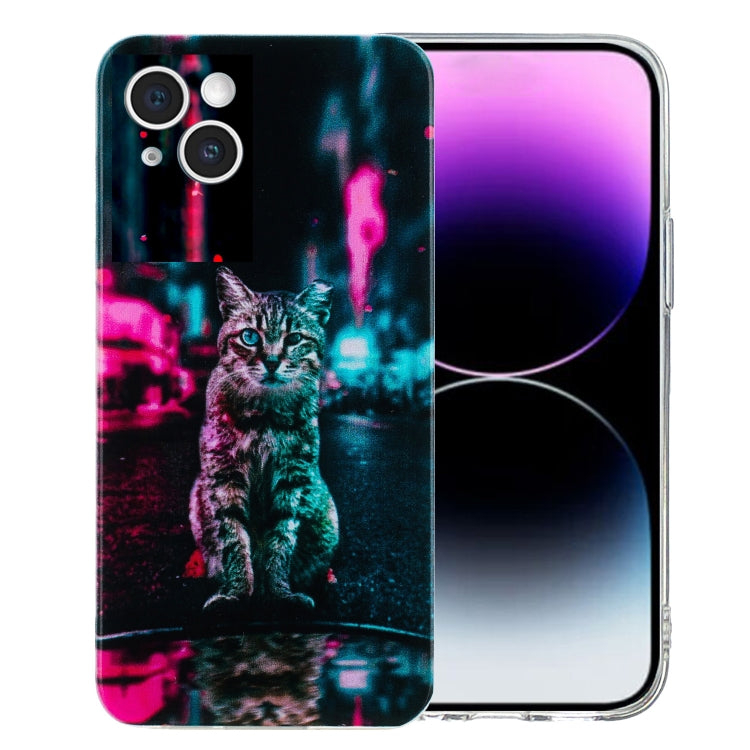 Colorful Painting Pattern TPU Phone Case, For iPhone 15 Plus, For iPhone 15, For iPhone 14 Plus