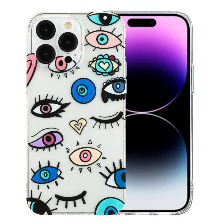 Colorful Painting Pattern TPU Phone Case, For iPhone 14, For iPhone 14 Pro, For iPhone 14 Pro Max