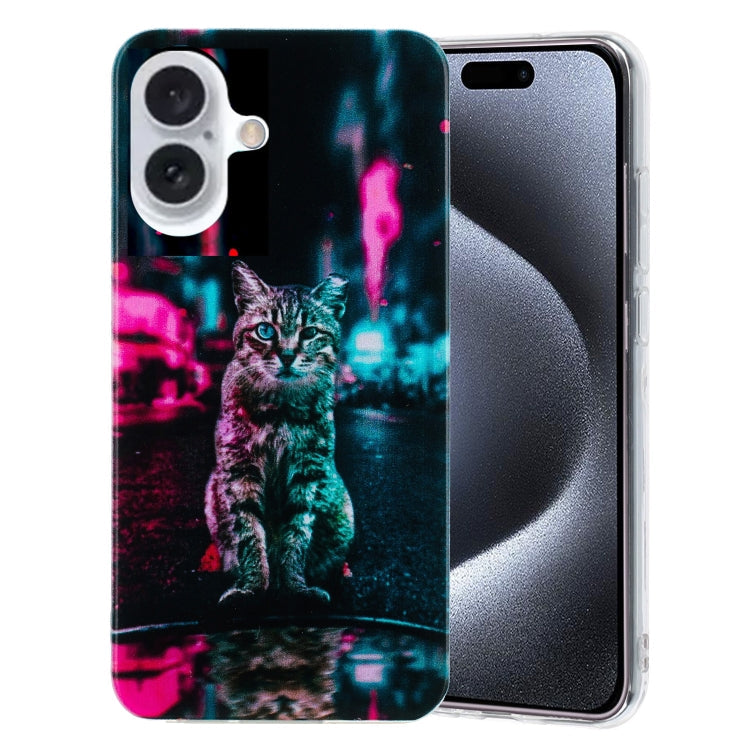 Colorful Painting Pattern TPU Phone Case, For iPhone 16 Pro Max, For iPhone 16 Pro, For iPhone 16 Plus
