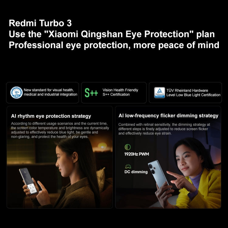 Xiaomi Redmi Turbo 3, 6.67 inch Xiaomi HyperOS Snapdragon 8s Gen 3 Octa Core 3.0GHz, NFC, Network: 5G, Support Google Play, 12GB+256GB, 12GB+512GB, 16GB+512GB, 16GB+1TB
