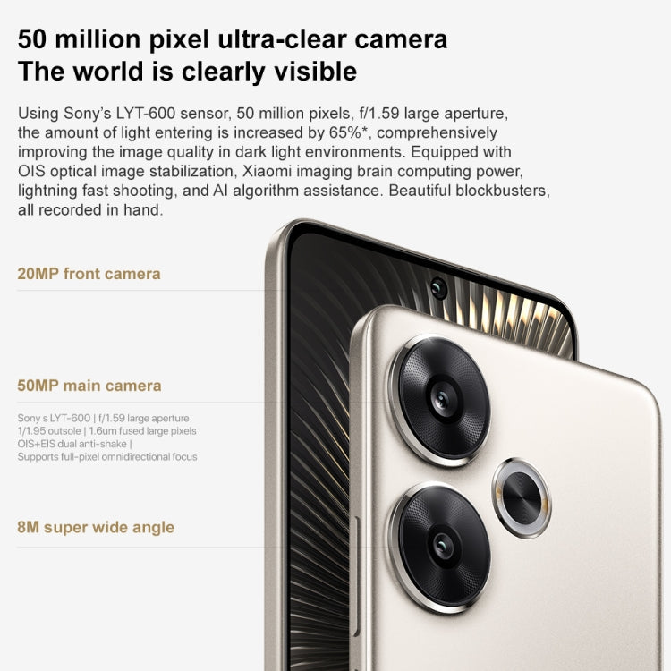 Xiaomi Redmi Turbo 3, 6.67 inch Xiaomi HyperOS Snapdragon 8s Gen 3 Octa Core 3.0GHz, NFC, Network: 5G, Support Google Play, 12GB+256GB, 12GB+512GB, 16GB+512GB, 16GB+1TB