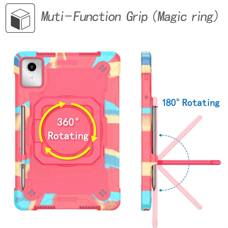 Handle Robot Silicone Hybrid PC Tablet Case, For Lenovo Tab M11/ Xiaoxin Pad 11 2024