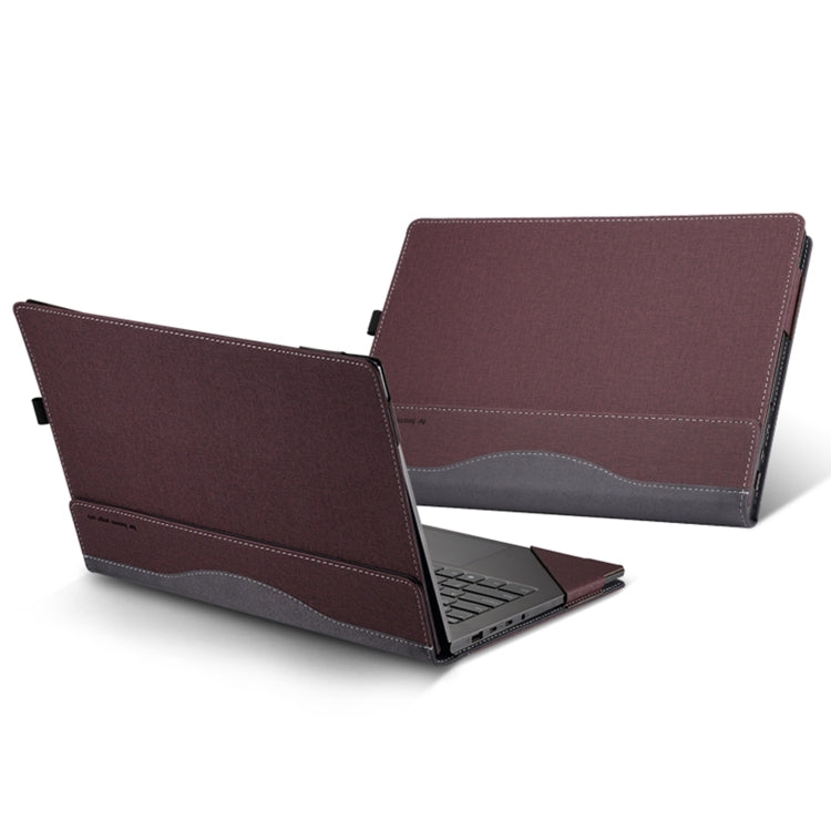 Leather Laptop Shockproof Protective Case, For HP Pavilion Laptop 14-ec / 14z-ec, For HP Pavilion X360 Laptop 14t-ek / 14-ek, For HP Pavilion X360 Convertible 14-dy, For HP Pavilion Plus Laptop 14-eh / 14t-eh, For HP EliteBook 845 / 840 14 inch G11    ...