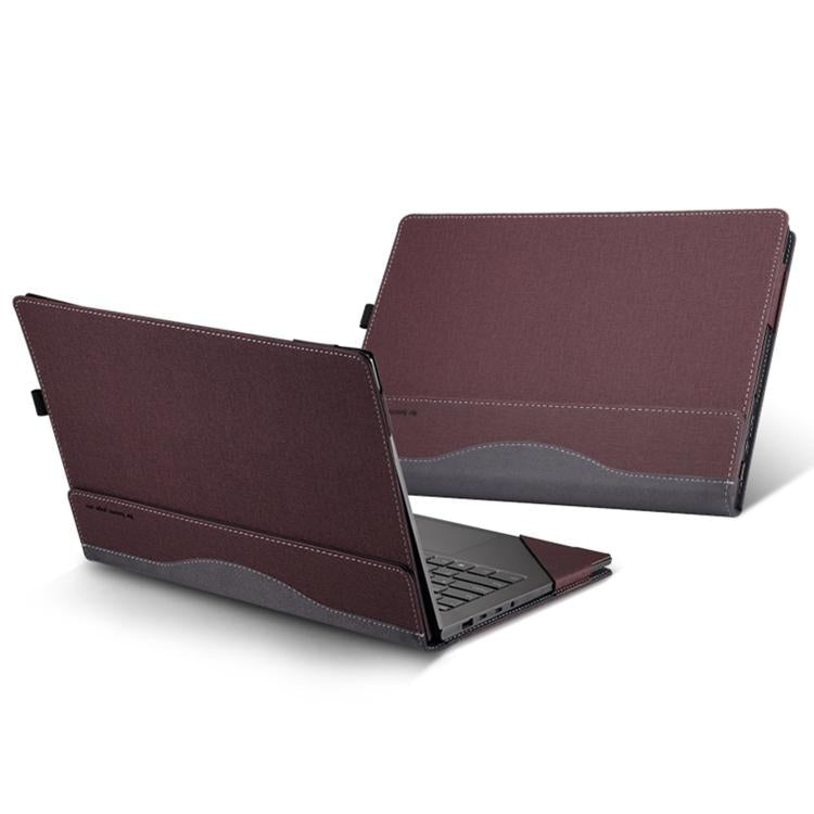 Leather Laptop Shockproof Protective Case, For HP Pavilion Laptop 14-ec / 14z-ec, For HP Pavilion X360 Laptop 14t-ek / 14-ek, For HP Pavilion X360 Convertible 14-dy, For HP Pavilion Plus Laptop 14-eh / 14t-eh, For HP EliteBook 845 / 840 14 inch G11    ...