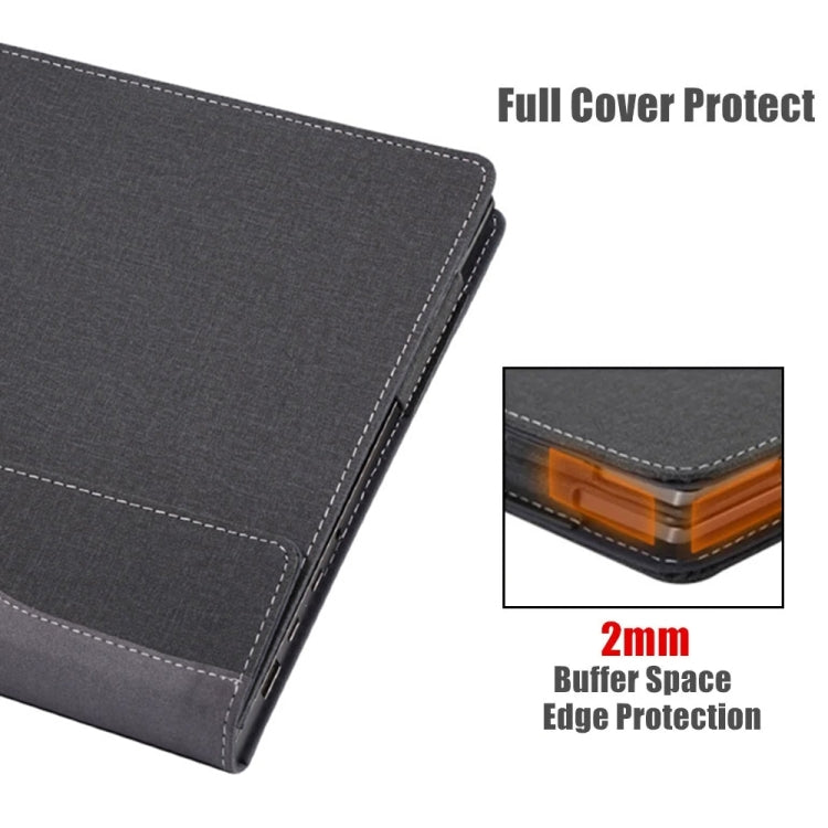 Leather Laptop Shockproof Protective Case, For HP Spectre X360 13 inch 13-ae / 13-ap, For HP Envy X360 13 inch 13-bf / 13t-bf, For HP Spectre X360 14 inch 14-ea / 14-ef, For HP Envy Laptop 14 inch 14t-eb / 14-eb, For HP Envy 16 inch 16-h               ...