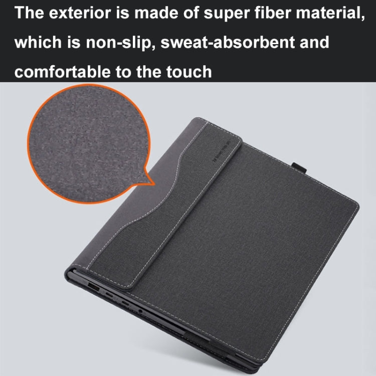 Leather Laptop Shockproof Protective Case, For HP Pavilion Laptop 14-ec / 14z-ec, For HP Pavilion X360 Laptop 14t-ek / 14-ek, For HP Pavilion X360 Convertible 14-dy, For HP Pavilion Plus Laptop 14-eh / 14t-eh, For HP EliteBook 845 / 840 14 inch G11    ...