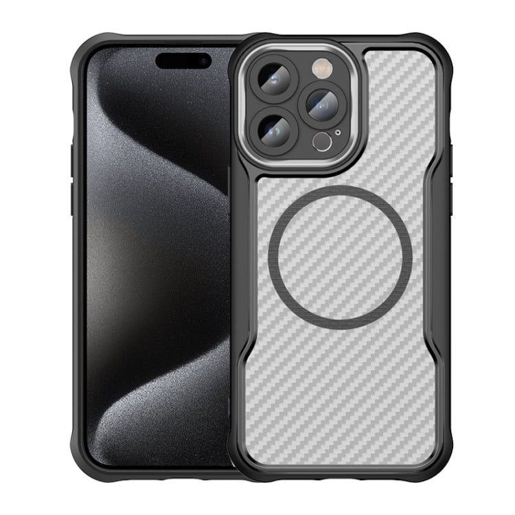 Carbon Fiber Texture MagSafe Translucent Phone Case, For iPhone 15, For iPhone 14 / 13, For iPhone 14 Pro, For iPhone 14 Pro Max, For iPhone 13 Pro Max, For iPhone 13 Pro