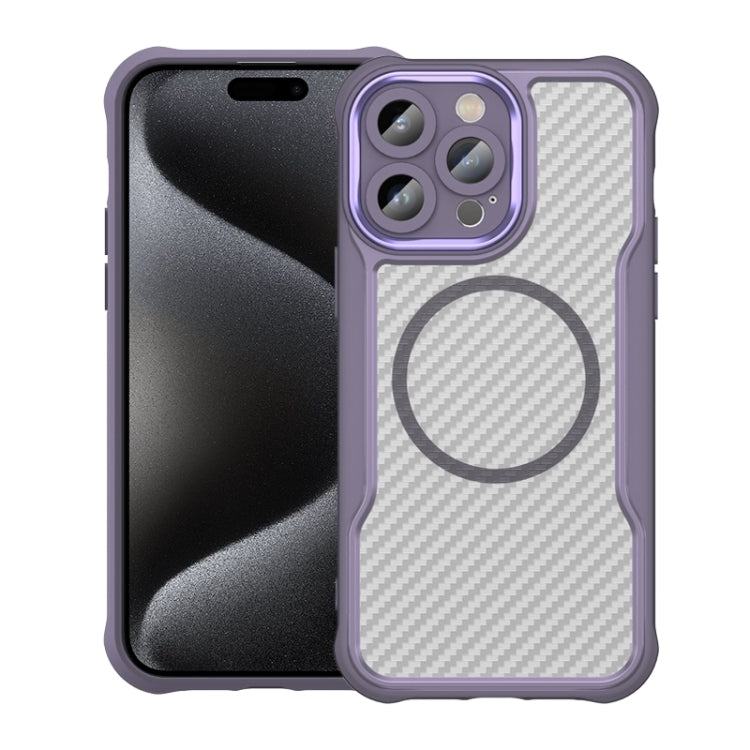 Carbon Fiber Texture MagSafe Translucent Phone Case, For iPhone 15, For iPhone 14 / 13, For iPhone 14 Pro, For iPhone 14 Pro Max, For iPhone 13 Pro Max, For iPhone 13 Pro