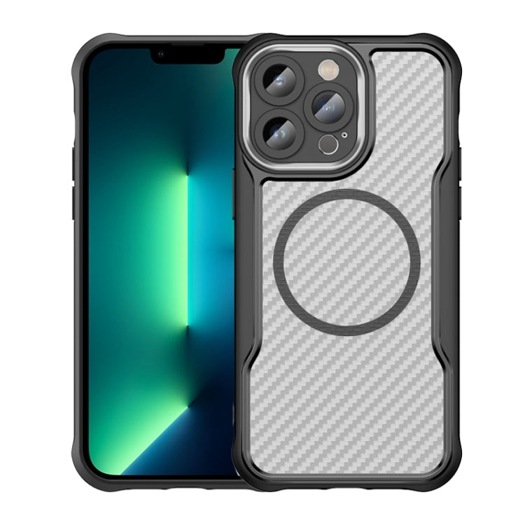 Carbon Fiber Texture MagSafe Translucent Phone Case, For iPhone 12, For iPhone 12 Pro Max, For iPhone 12 Pro, For iPhone 11 Pro Max, For iPhone 11, For iPhone 11 Pro