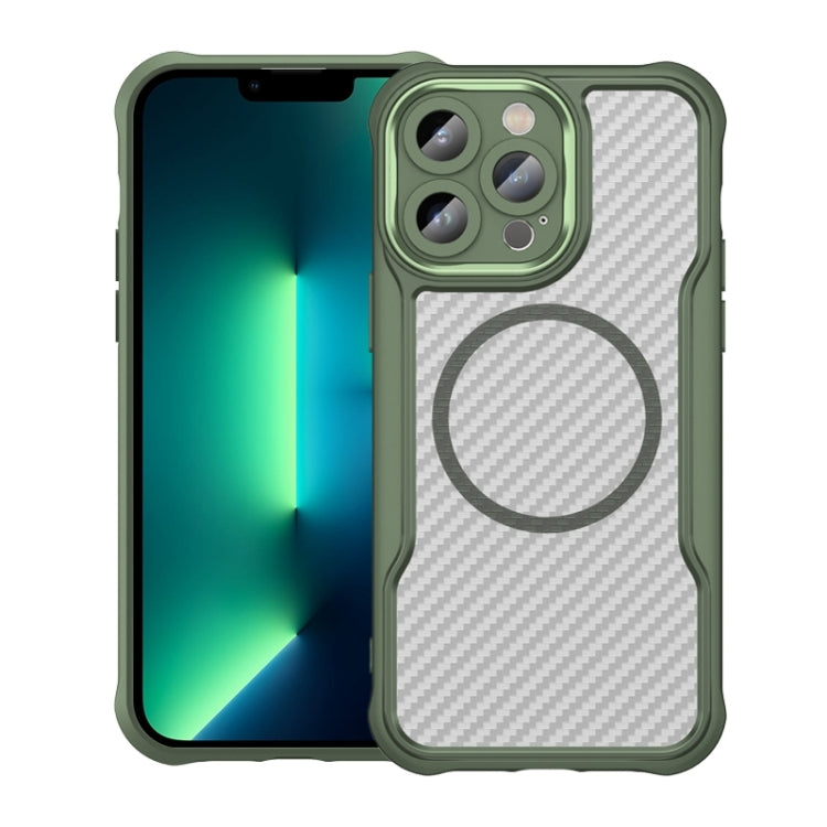 Carbon Fiber Texture MagSafe Translucent Phone Case, For iPhone 12, For iPhone 12 Pro Max, For iPhone 12 Pro, For iPhone 11 Pro Max, For iPhone 11, For iPhone 11 Pro