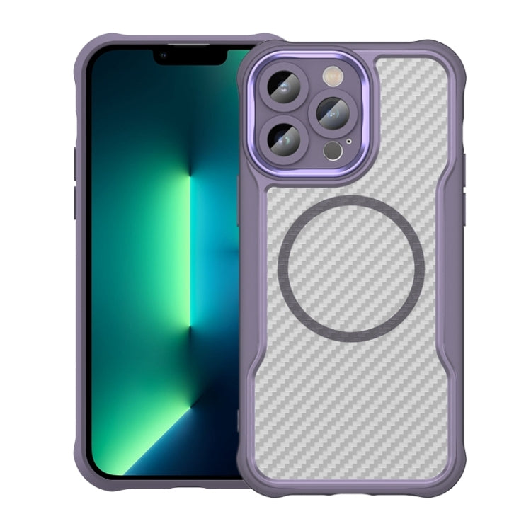 Carbon Fiber Texture MagSafe Translucent Phone Case, For iPhone 12, For iPhone 12 Pro Max, For iPhone 12 Pro, For iPhone 11 Pro Max, For iPhone 11, For iPhone 11 Pro