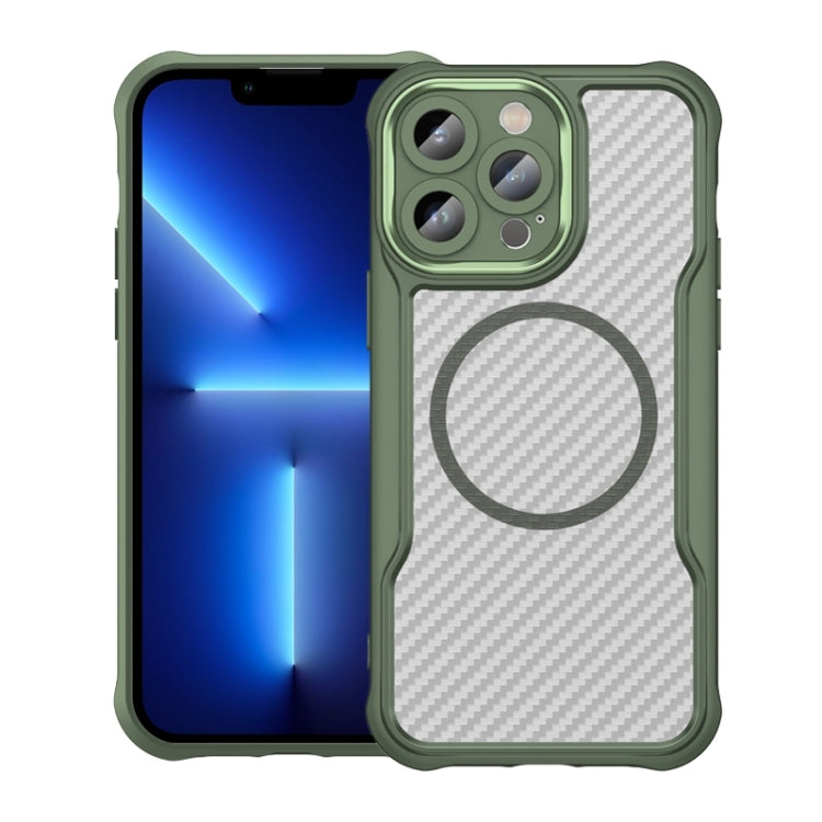 Carbon Fiber Texture MagSafe Translucent Phone Case, For iPhone 12, For iPhone 12 Pro Max, For iPhone 12 Pro, For iPhone 11 Pro Max, For iPhone 11, For iPhone 11 Pro