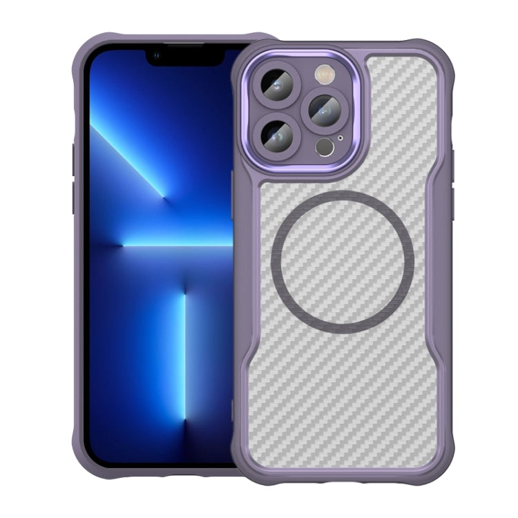 Carbon Fiber Texture MagSafe Translucent Phone Case, For iPhone 12, For iPhone 12 Pro Max, For iPhone 12 Pro, For iPhone 11 Pro Max, For iPhone 11, For iPhone 11 Pro