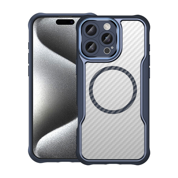 Carbon Fiber Texture MagSafe Translucent Phone Case, For iPhone 16 Pro, For iPhone 16 Plus, For iPhone 16, For iPhone 15 Pro Max, For iPhone 15 Pro, For iPhone 15 Plus / 14 Plus