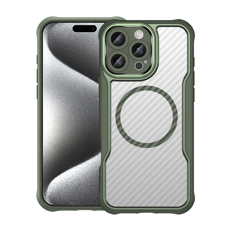 Carbon Fiber Texture MagSafe Translucent Phone Case, For iPhone 16 Pro, For iPhone 16 Plus, For iPhone 16, For iPhone 15 Pro Max, For iPhone 15 Pro, For iPhone 15 Plus / 14 Plus