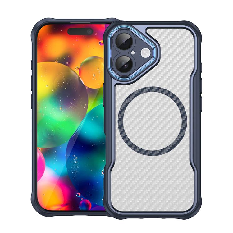 Carbon Fiber Texture MagSafe Translucent Phone Case, For iPhone 17e / 16e, For iPhone 17 Pro Max, For iPhone 17 Pro, For iPhone 17, For  iPhone Air, For iPhone 16 Pro Max