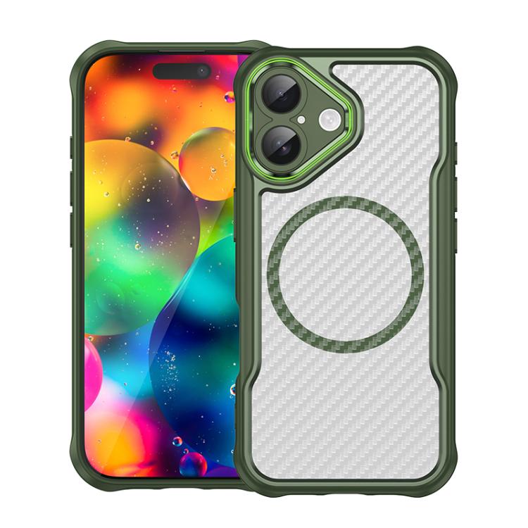 Carbon Fiber Texture MagSafe Translucent Phone Case, For iPhone 17e / 16e, For iPhone 17 Pro Max, For iPhone 17 Pro, For iPhone 17, For  iPhone Air, For iPhone 16 Pro Max