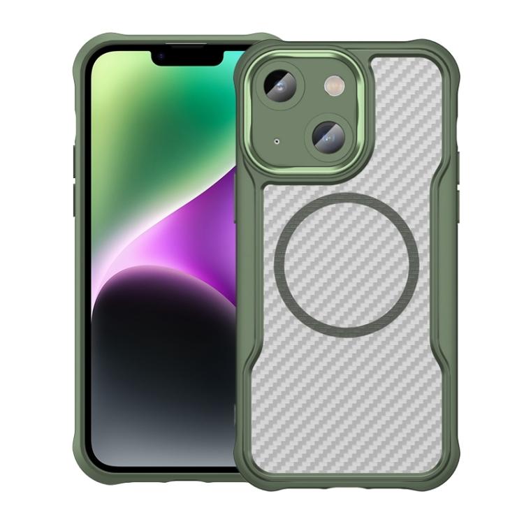Carbon Fiber Texture MagSafe Translucent Phone Case, For iPhone 12, For iPhone 12 Pro Max, For iPhone 12 Pro, For iPhone 11 Pro Max, For iPhone 11, For iPhone 11 Pro