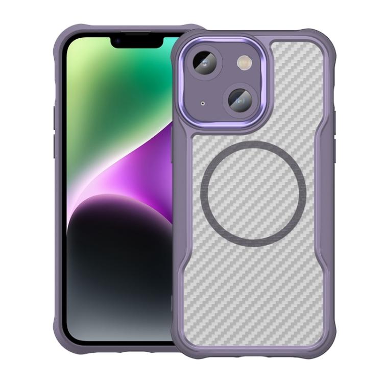 Carbon Fiber Texture MagSafe Translucent Phone Case, For iPhone 12, For iPhone 12 Pro Max, For iPhone 12 Pro, For iPhone 11 Pro Max, For iPhone 11, For iPhone 11 Pro