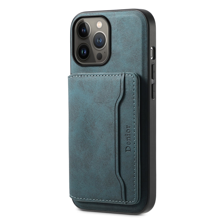 Denior D13 Retro Texture Leather MagSafe Card Bag Phone Case, For iPhone 13 Pro Max, For iPhone 13 Pro, For iPhone 12, For iPhone 12 Pro Max, For iPhone 12 Pro