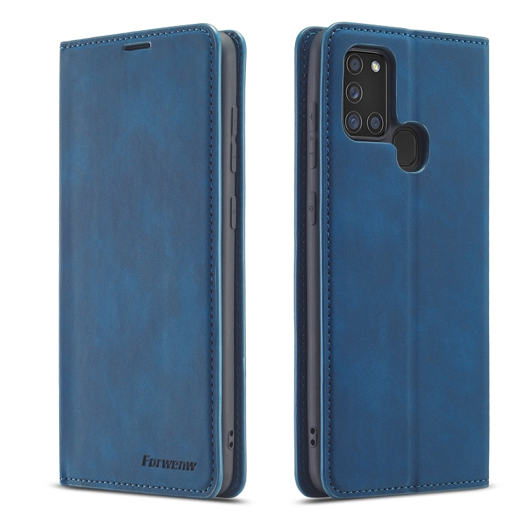 Forwenw Dream Series Oil Edge Strong Magnetism Horizontal Flip Leather Case with Holder & Card Slots & Wallet & Photo Frame, For Samsung Galaxy A21s, For Samsung Galaxy Note20, For Samsung Galaxy Note20 Ultra, For Xiaomi Redmi Note 9