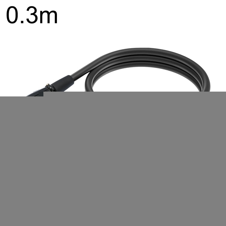 XK041L XLR 3pin Straight Male to Elbow Female Audio Cable, 0.3m, 1m, 2m, 3m, 5m, 10m