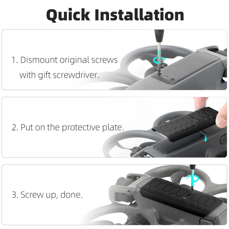 For DJI Avata 2 Sunnylife Drone Anti-Collision Protective Cover, Back Plate, Propeller Ring Stripes
