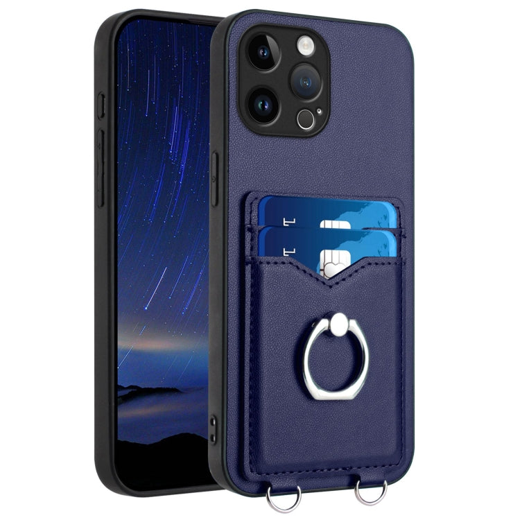 R20 Ring Card Holder Phone Case, For iPhone SE 2022 / SE 2020 / 8, For iPhone 13 Pro Max, For iPhone 13 Pro, For iPhone 13