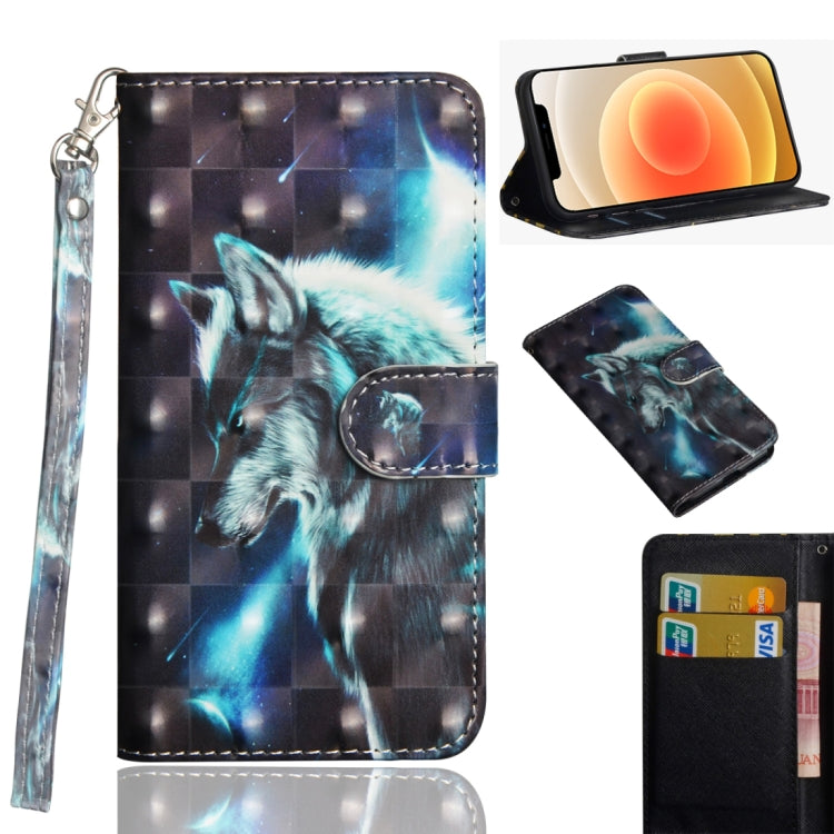 3D Painting Pattern Horizontal Flip TPU + PU Leather Case with Holder & Card Slots & Wallet, For iPhone 12 mini, For iPhone 12 / 12 Pro