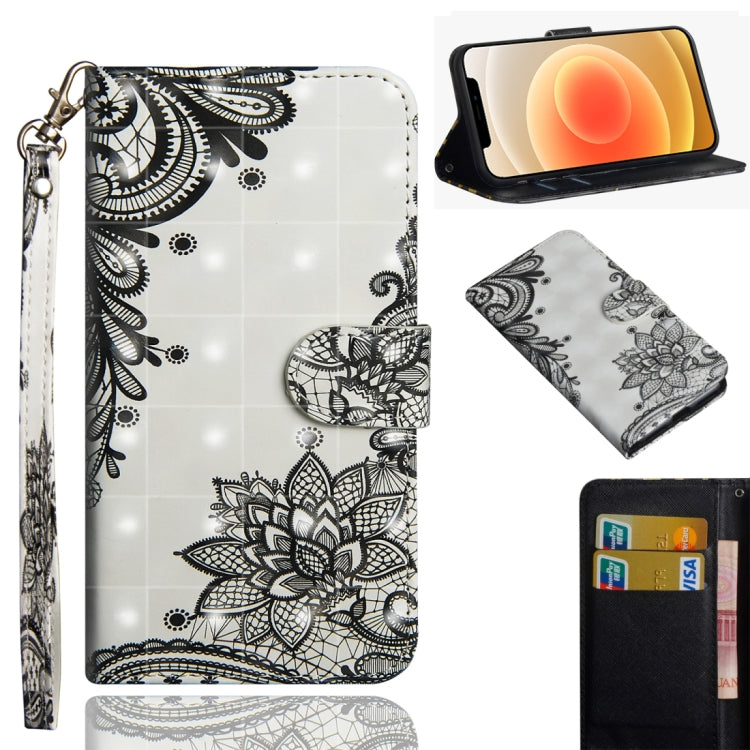 3D Painting Pattern Horizontal Flip TPU + PU Leather Case with Holder & Card Slots & Wallet, For iPhone 12 mini, For iPhone 12 / 12 Pro