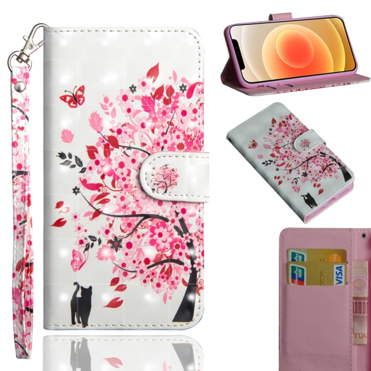 3D Painting Pattern Horizontal Flip TPU + PU Leather Case with Holder & Card Slots & Wallet, For iPhone 12 mini, For iPhone 12 / 12 Pro