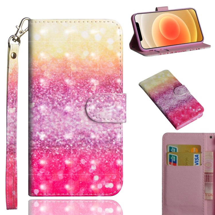 3D Painting Pattern Horizontal Flip TPU + PU Leather Case with Holder & Card Slots & Wallet, For iPhone 12 mini, For iPhone 12 / 12 Pro