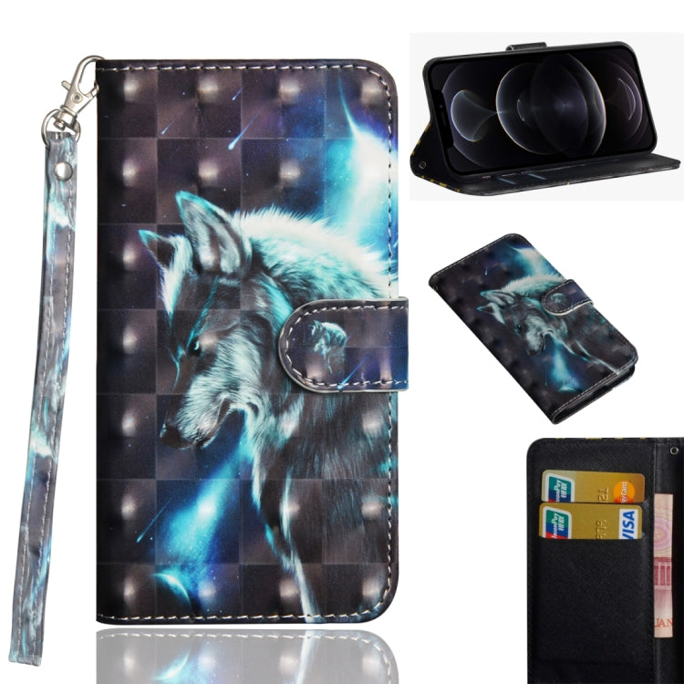 3D Painting Pattern Horizontal Flip TPU + PU Leather Case with Holder & Card Slots & Wallet, For iPhone 12 mini, For iPhone 12 / 12 Pro