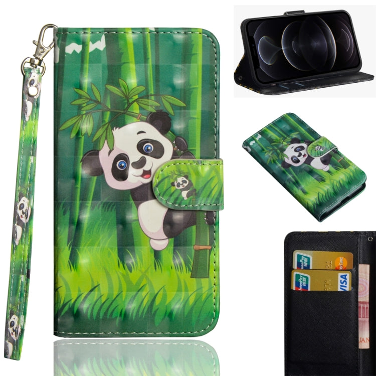 3D Painting Pattern Horizontal Flip TPU + PU Leather Case with Holder & Card Slots & Wallet, For iPhone 12 mini, For iPhone 12 / 12 Pro
