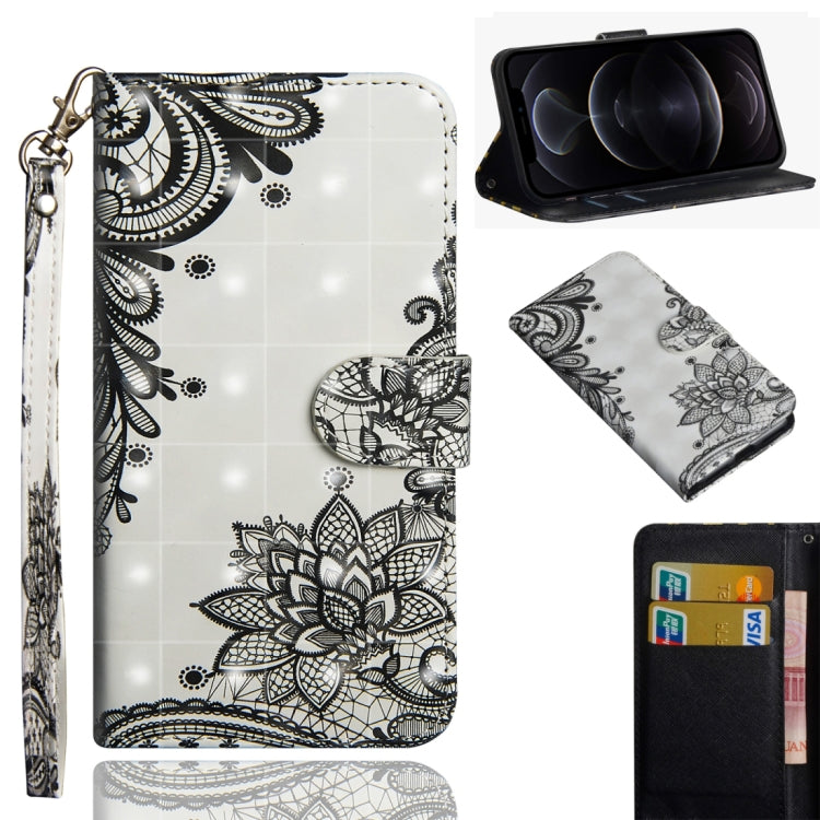 3D Painting Pattern Horizontal Flip TPU + PU Leather Case with Holder & Card Slots & Wallet, For iPhone 12 mini, For iPhone 12 / 12 Pro