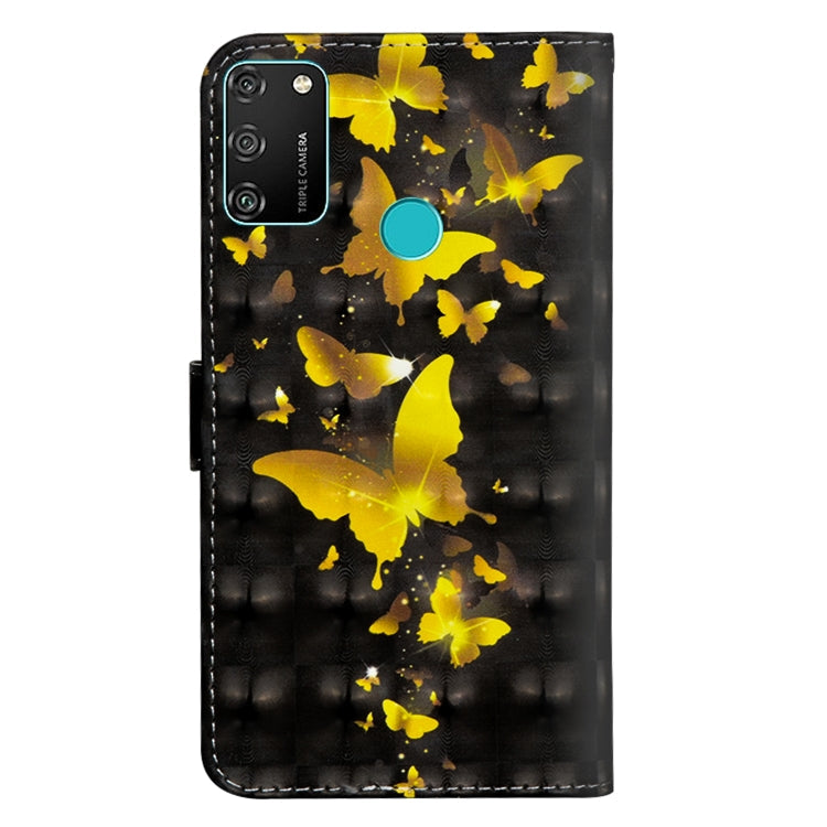 3D Painting Pattern Horizontal Flip TPU + PU Leather Case with Holder & Card Slots & Wallet, For Huawei Honor 9A, For Motorola G8 Power Lite