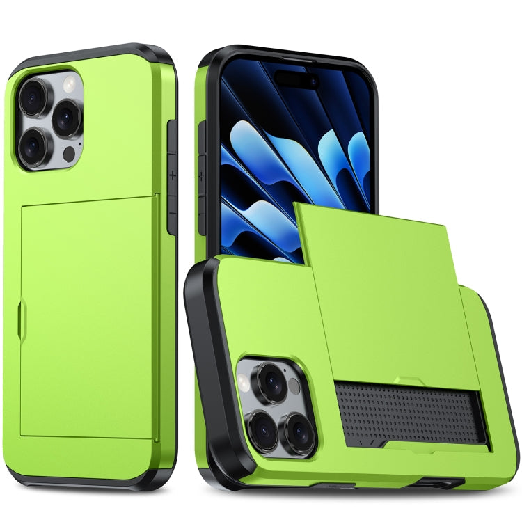 Shockproof Armor Phone Case with Card Slot, For iPhone Air, For iPhone 16 Pro Max