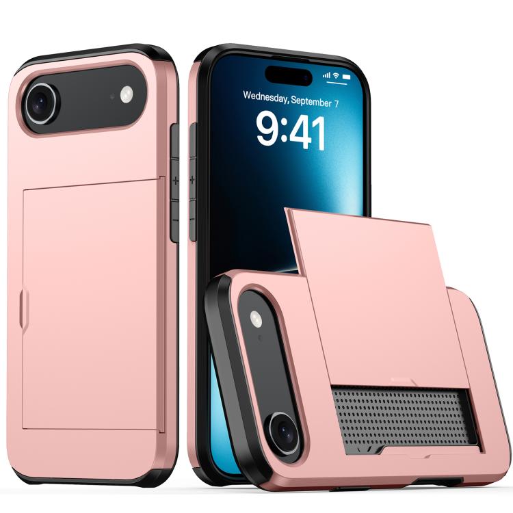 Shockproof Armor Phone Case with Card Slot, For iPhone Air, For iPhone 16 Pro Max