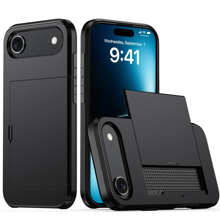Shockproof Armor Phone Case with Card Slot, For iPhone Air, For iPhone 16 Pro Max