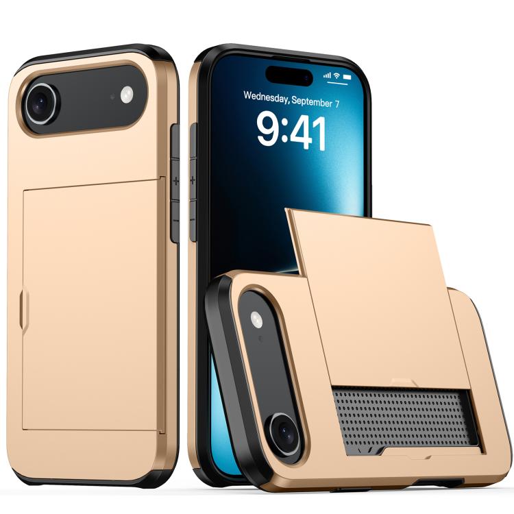 Shockproof Armor Phone Case with Card Slot, For iPhone Air, For iPhone 16 Pro Max