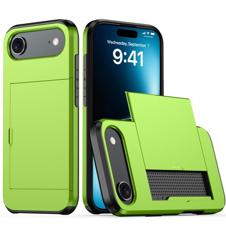 Shockproof Armor Phone Case with Card Slot, For iPhone Air, For iPhone 16 Pro Max
