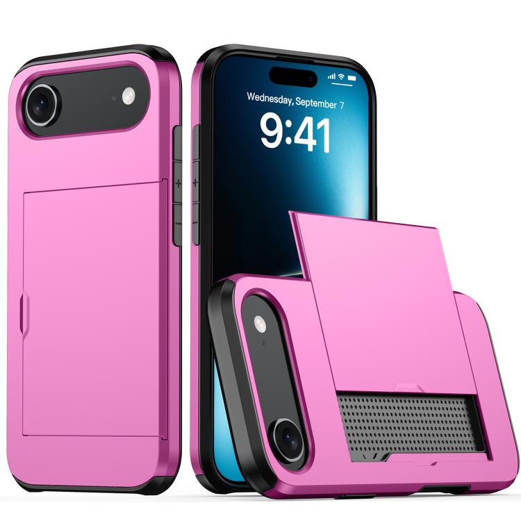 Shockproof Armor Phone Case with Card Slot, For iPhone Air, For iPhone 16 Pro Max