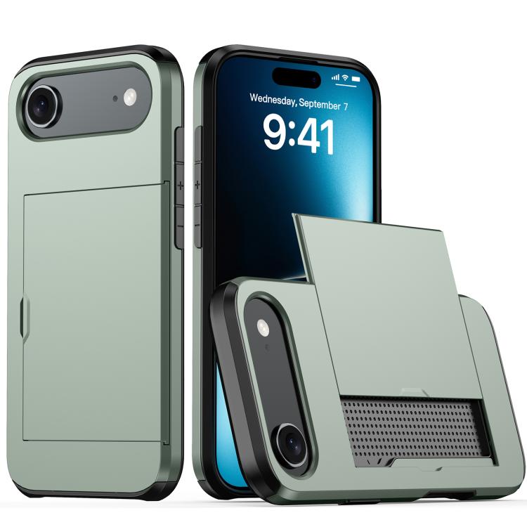 Shockproof Armor Phone Case with Card Slot, For iPhone Air, For iPhone 16 Pro Max