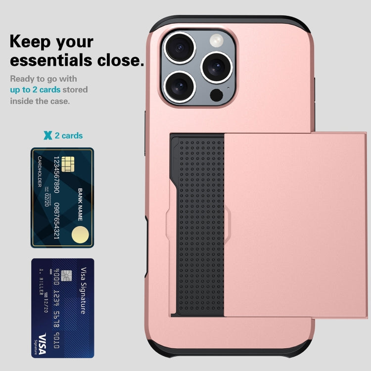 Shockproof Armor Phone Case with Card Slot, For iPhone Air, For iPhone 16 Pro Max