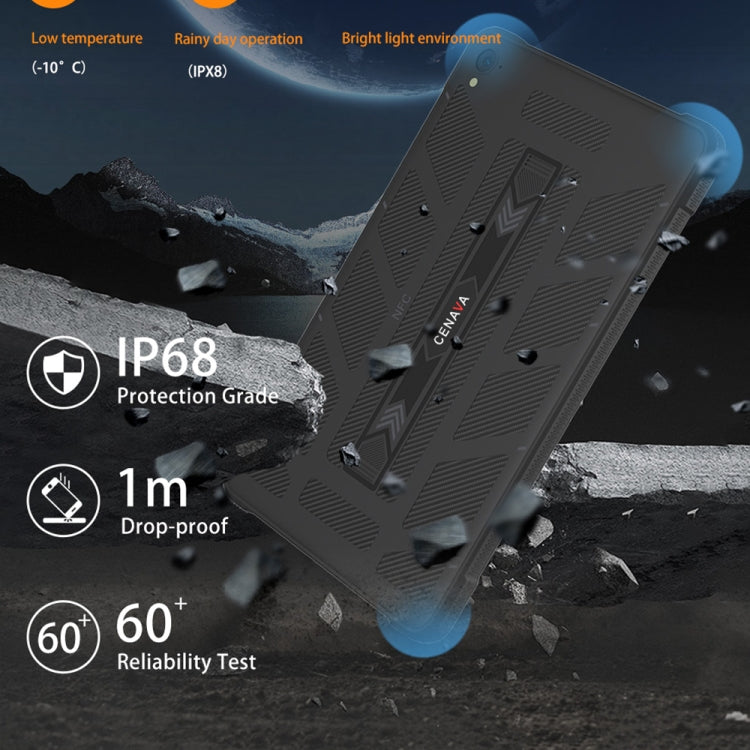 CENAVA A868T IP68 Rugged Tablet PC, 8.68 inch Android 13 MT8788 Octa Core, 4G Network, 8GB+128GB