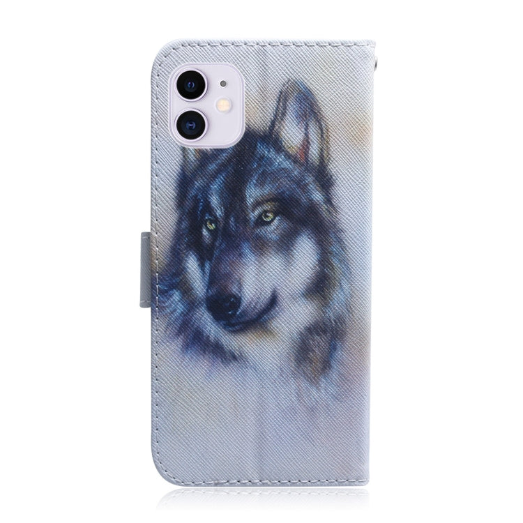 Coloured Drawing Horizontal Flip Leather Case, with Holder & Card Slots & Wallet, For iPhone 12 mini, For iPhone 12 / 12 Pro