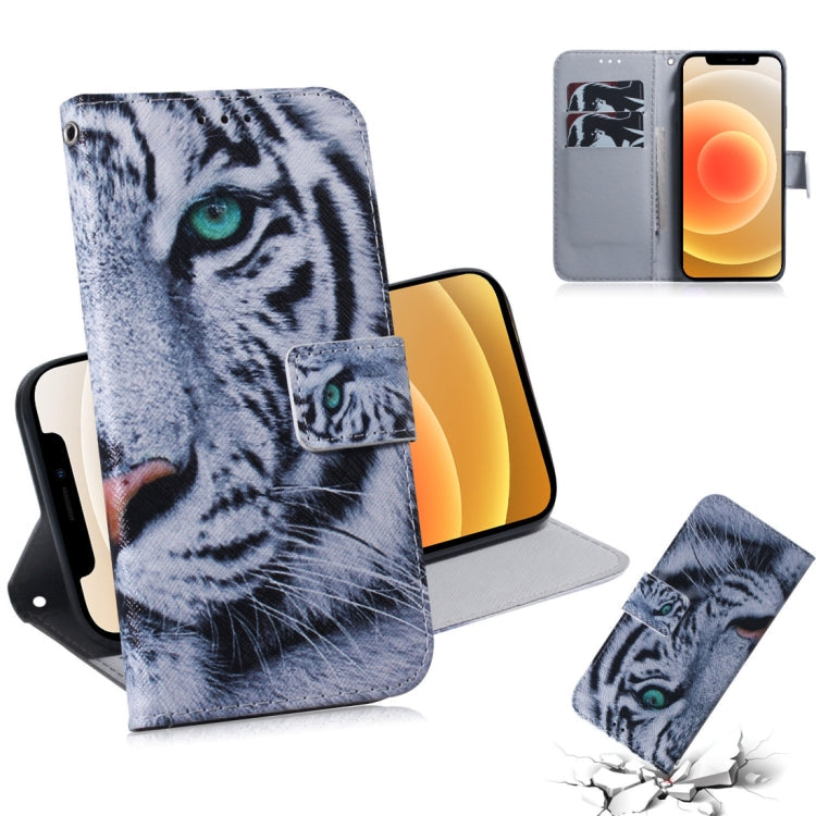 Coloured Drawing Horizontal Flip Leather Case, with Holder & Card Slots & Wallet, For iPhone 12 mini, For iPhone 12 / 12 Pro