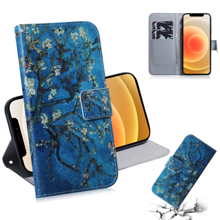 Coloured Drawing Horizontal Flip Leather Case, with Holder & Card Slots & Wallet, For iPhone 12 mini, For iPhone 12 / 12 Pro